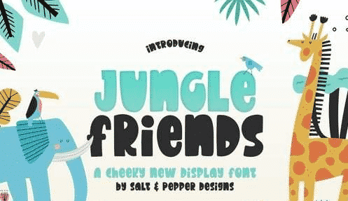 Jungle Friends Font Jungle Friends Font