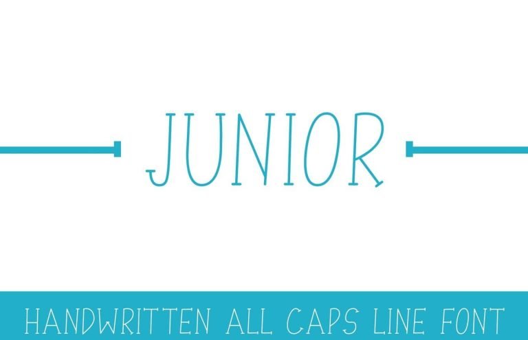 Junior – Line Font Free Download