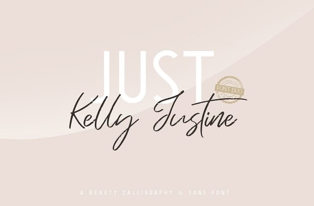 Just Kelly Justine Font Duo