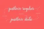 Just Love Script Font