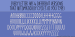 Just in case font