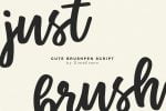 Just Brush Font