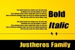 Justheros Font