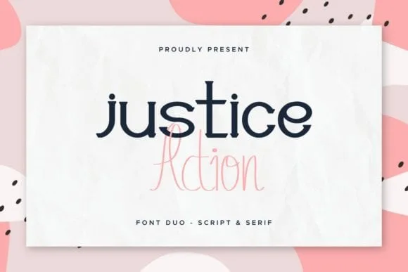 Justice Action Font