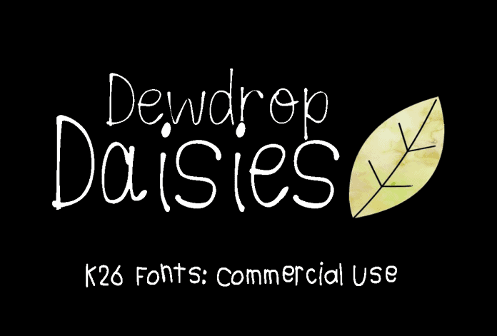 K26 Dewdrop Daisies Font