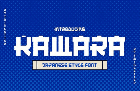 KAWARA - Japanese Style Font