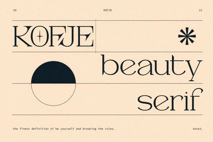 KOFJE - Beauty Serif Fonts