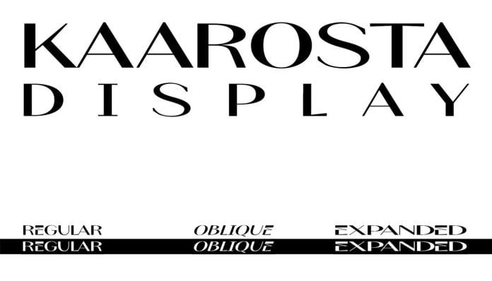 Kaarosta Display Font