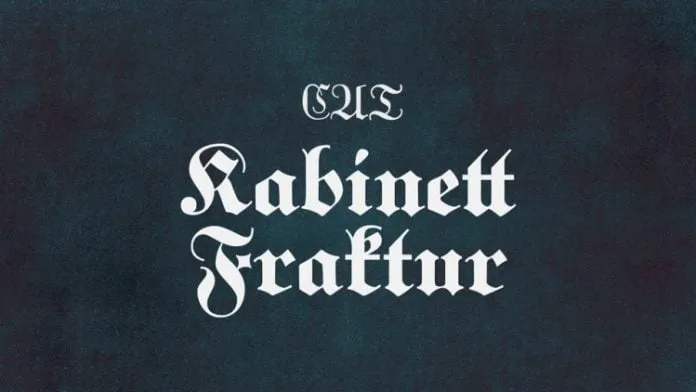 Kabinett Fraktur font