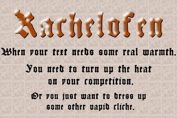 Kachelofen Font