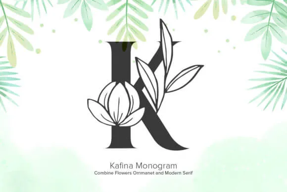 Kafina Monogram Font