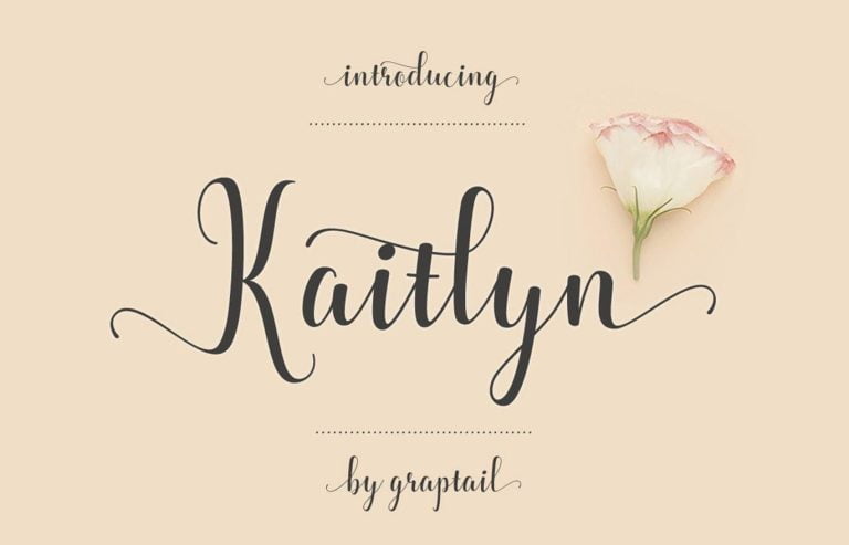 Kaitlyn Script Font Free Download