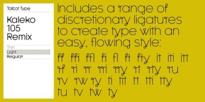 Kaleko 105 Remix Font