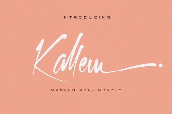 Kallem - Modern Calligraphy Font