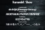 Karambit Show Font