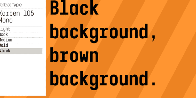 Karben 105 Mono Font