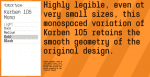 Karben 105 Mono Font