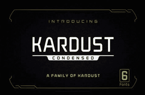 Kardust Condensed Font