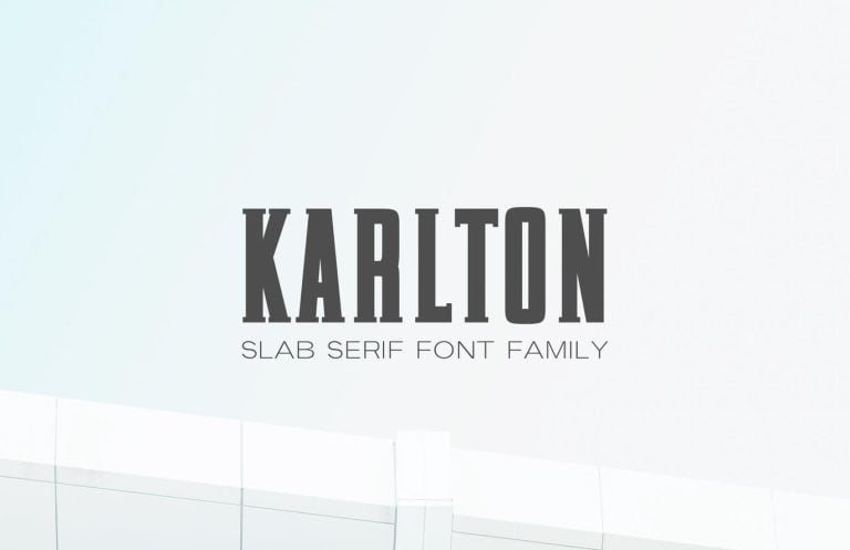 Karlton Slab Serif Font Family Font Free Download