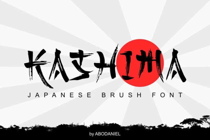 Kashima Brush font