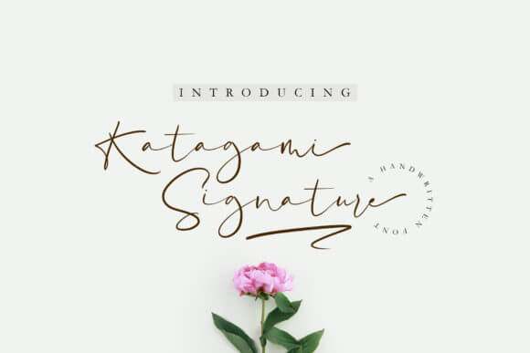 Katagami Signature Font