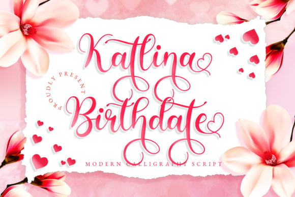 Katlina Birthdate Font