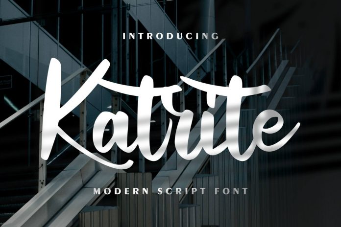 Katrite Modern Script Font