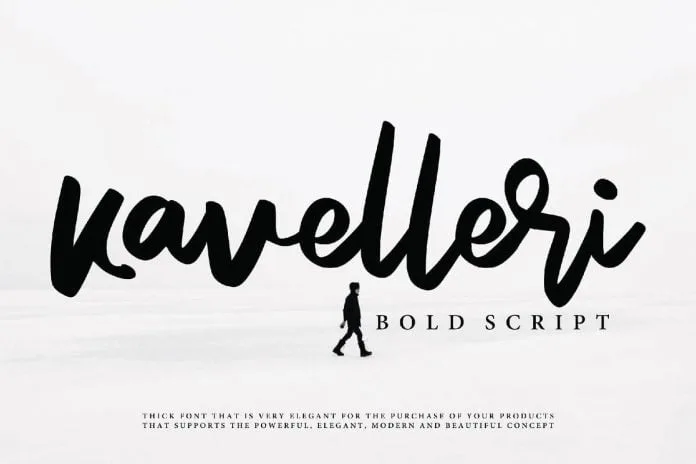 Kavelleri - Brush Font