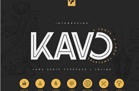 Kavo Inline Font