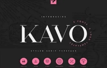 Kavo Styled Serif Typeface