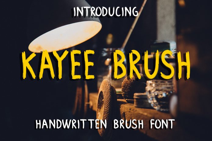 Kayee Brush Font