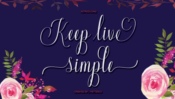 Keep Live Simple Font