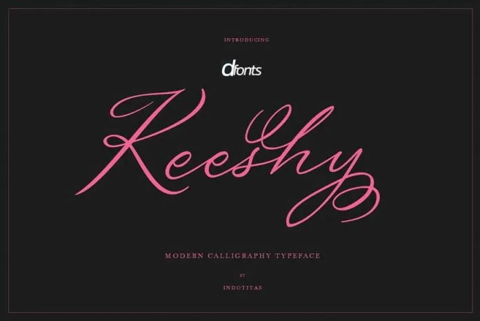 Keeshy Modern Calligrapy Typeface