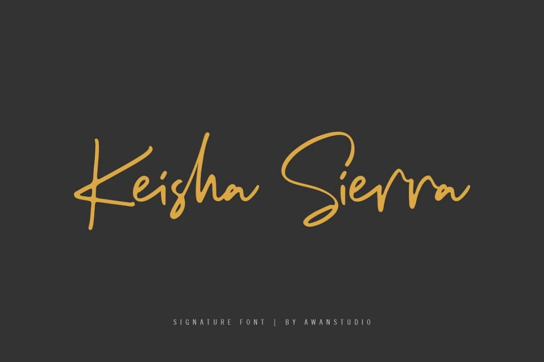 Keisha Sierra Signature Font