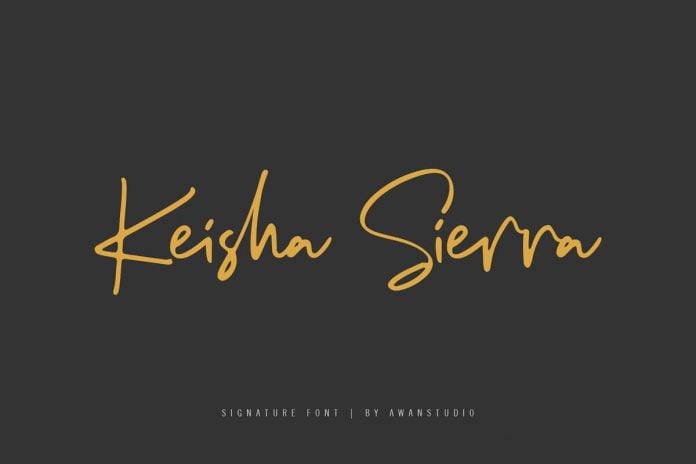 Keisha Sierra Signature Font