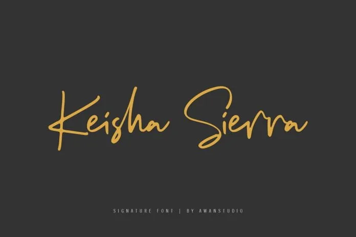 Keisha Sierra Signature Font