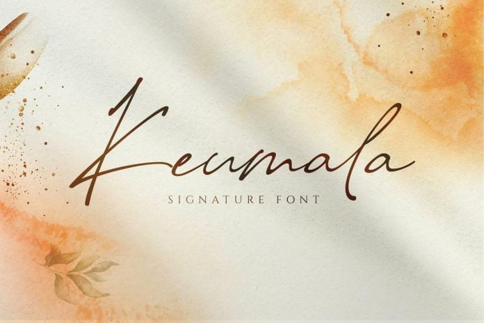 Keumala - Script Signature Font