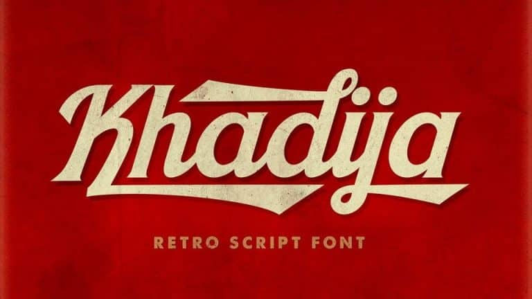 Khadija Script Font Free Download
