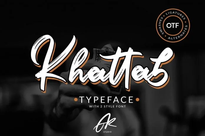 Khattab Brush SVG Font