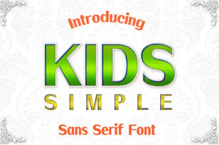 Kids Simple Font