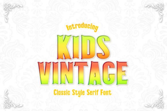 Kids Vintage Font