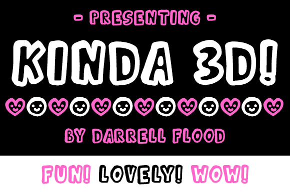 Kinda 3D Font