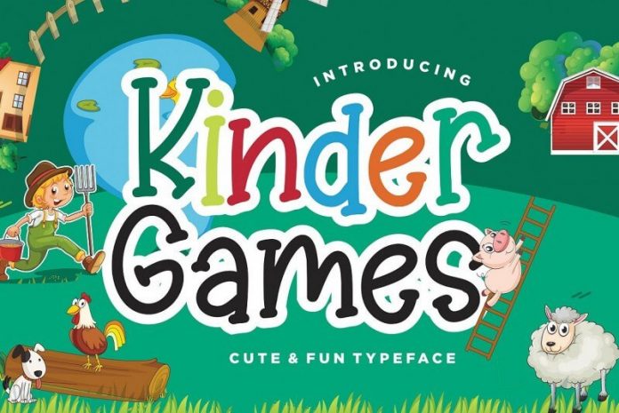 Kinder Games Cute & Fun Typeface