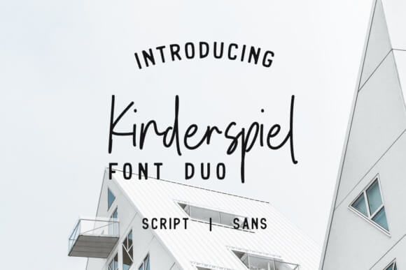 Kinderspiel Duo Font