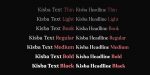 Kisba Nova Font Family