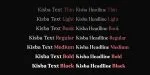 Kisba Nova Font Family