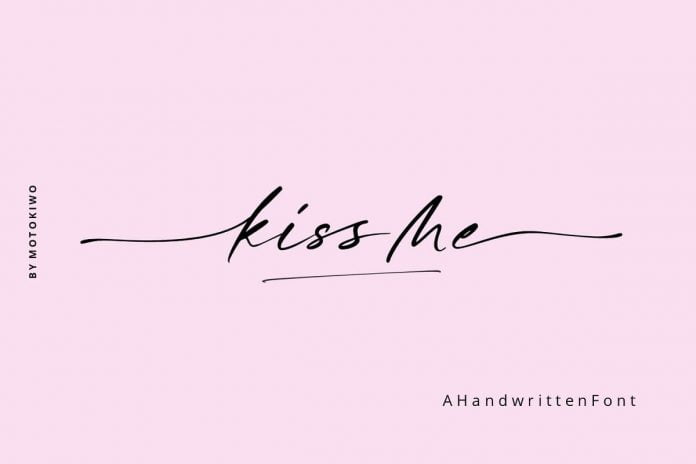 Kiss Me - Beautiful Script Font
