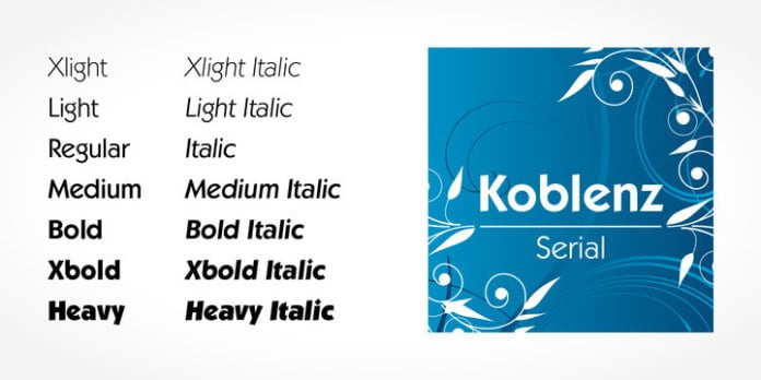 Koblenz Serial Font Family