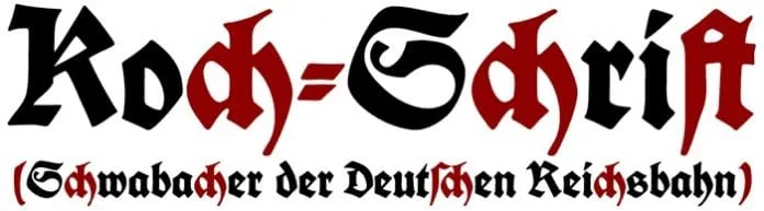 Koch Schrift Font