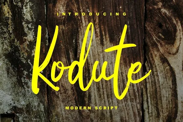 Kodute Modern Script Font